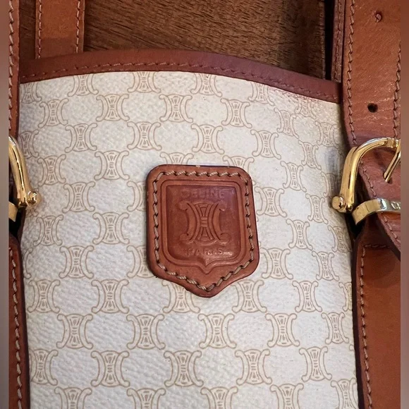 Celine | Vintage Macadam Canvas Tote - Picture 9 of 16